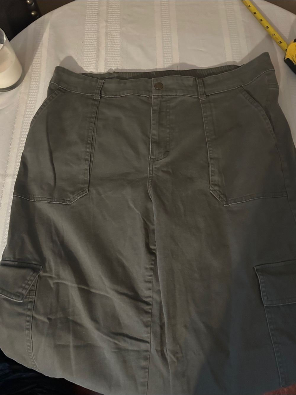 Wildflowers Olive Green Cargo Skirt
